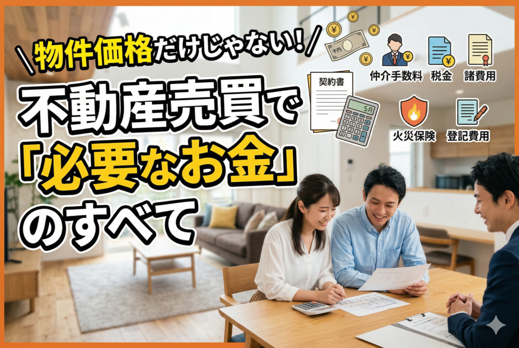 物件価格だけじゃない!不動産売買で「必要なお金」のすべて